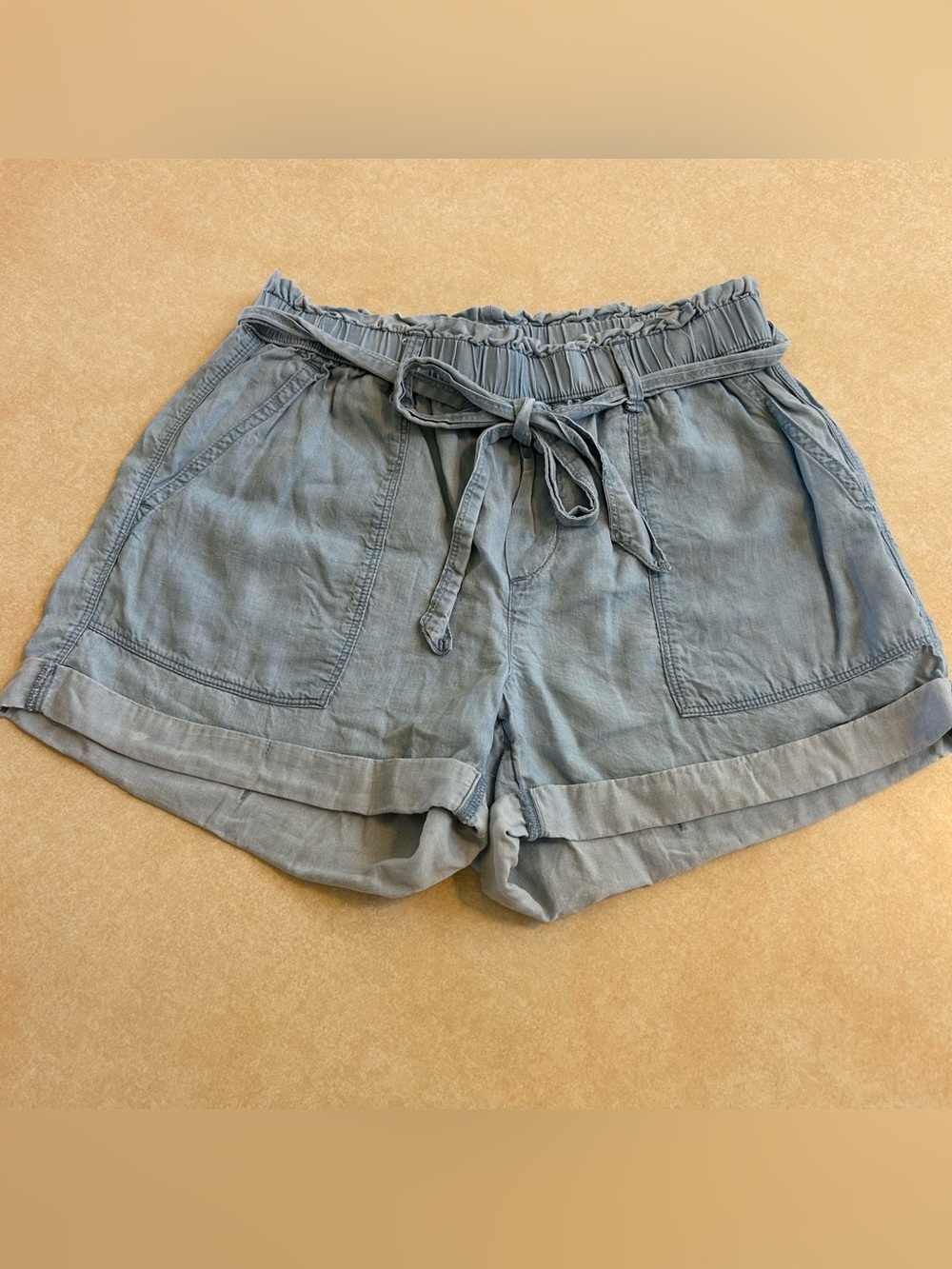 Aerie Camp Shorts chambray S